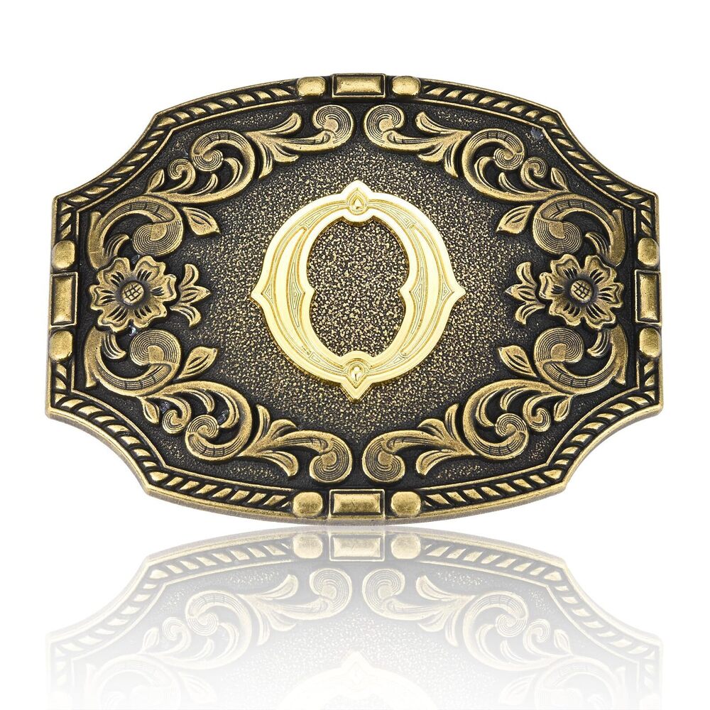 8151 Western Belt Buckle Initial Letters O Cowboy Rodeo Belt Buckles Cowboy